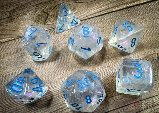 Chessex Polyhedral 7 Die Würfel-Set Gemini Schwarz-Grau/Grün