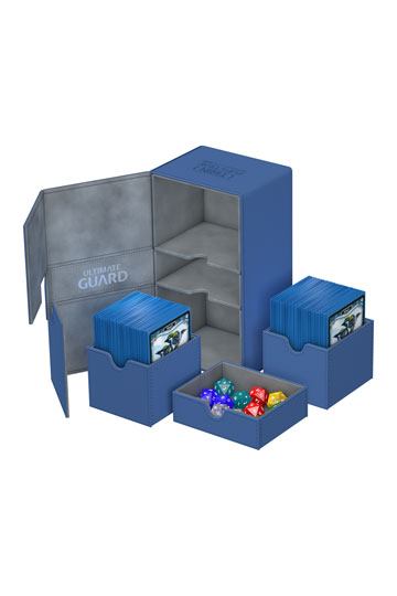 Ultimate Guard Twin Flip'n'Tray 200+ XenoSkin Blau