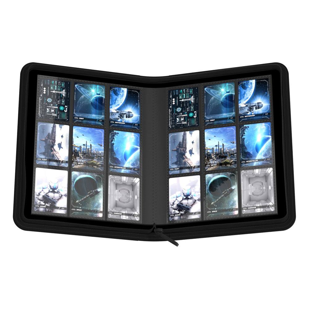 Ultimate Guard Zipfolio 360 - 18-Pocket XenoSkin Mini American Schwarz
