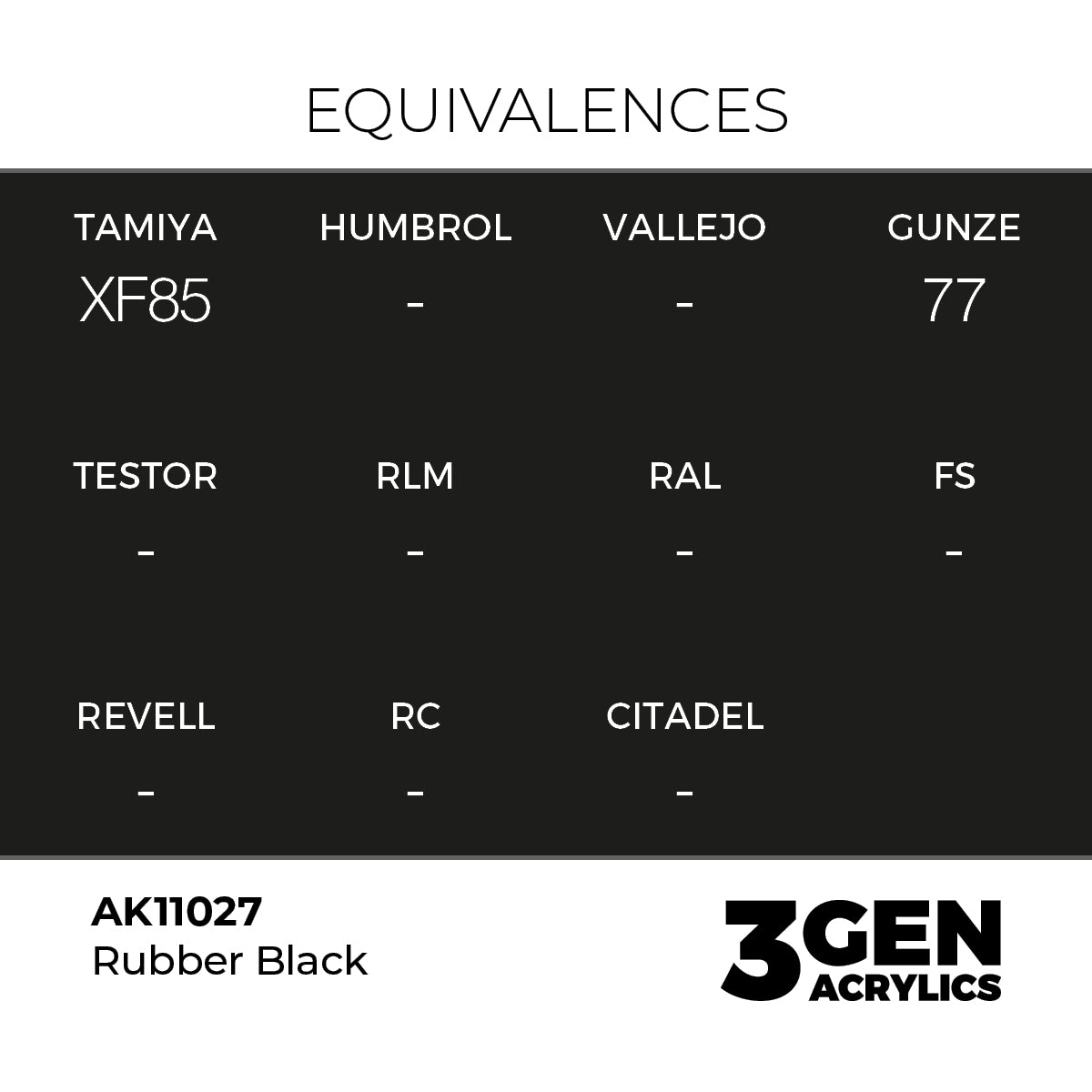 AK Interactive 3GEN Rubber Black 17ml