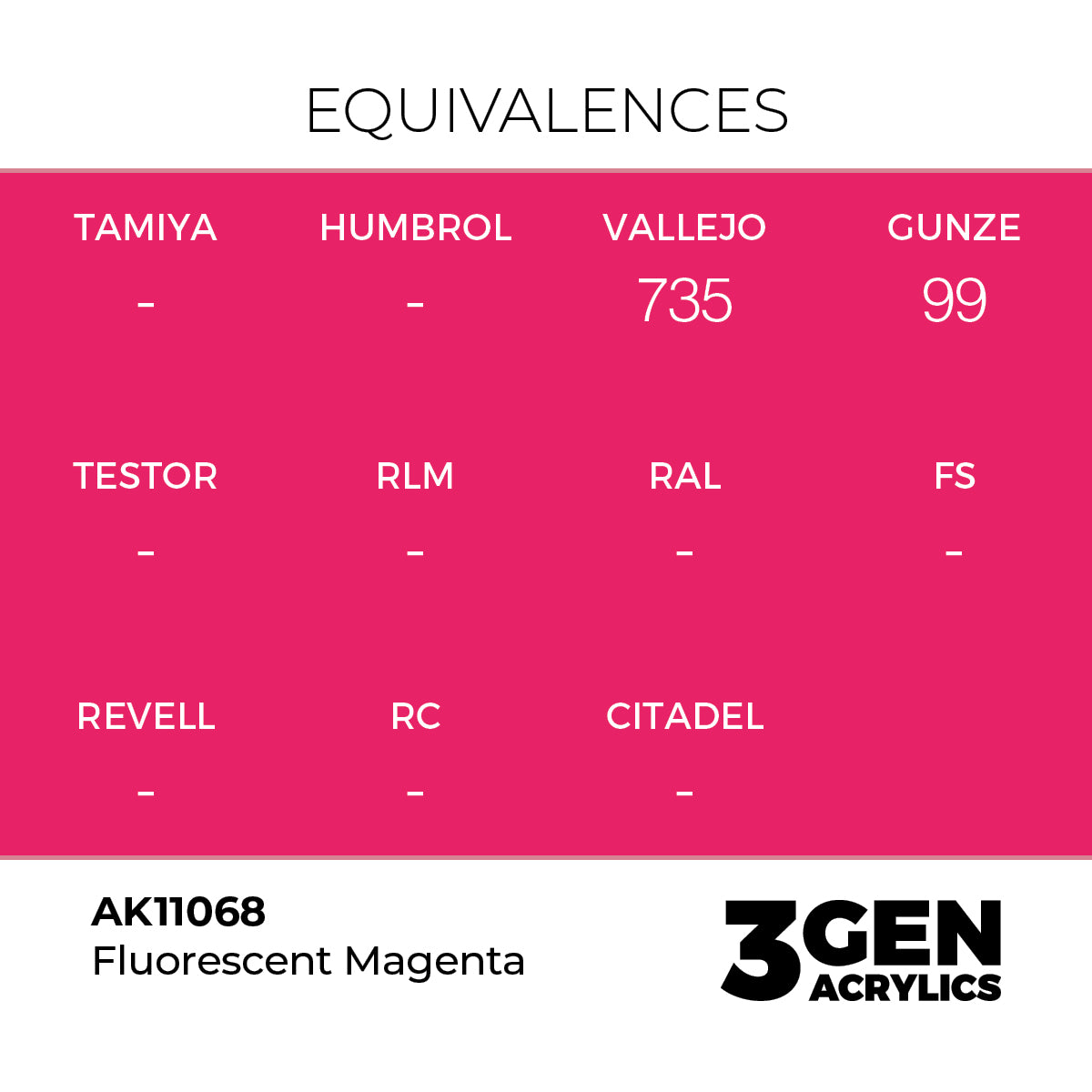 AK Interactive 3GEN Fluorescent Magenta 17ml