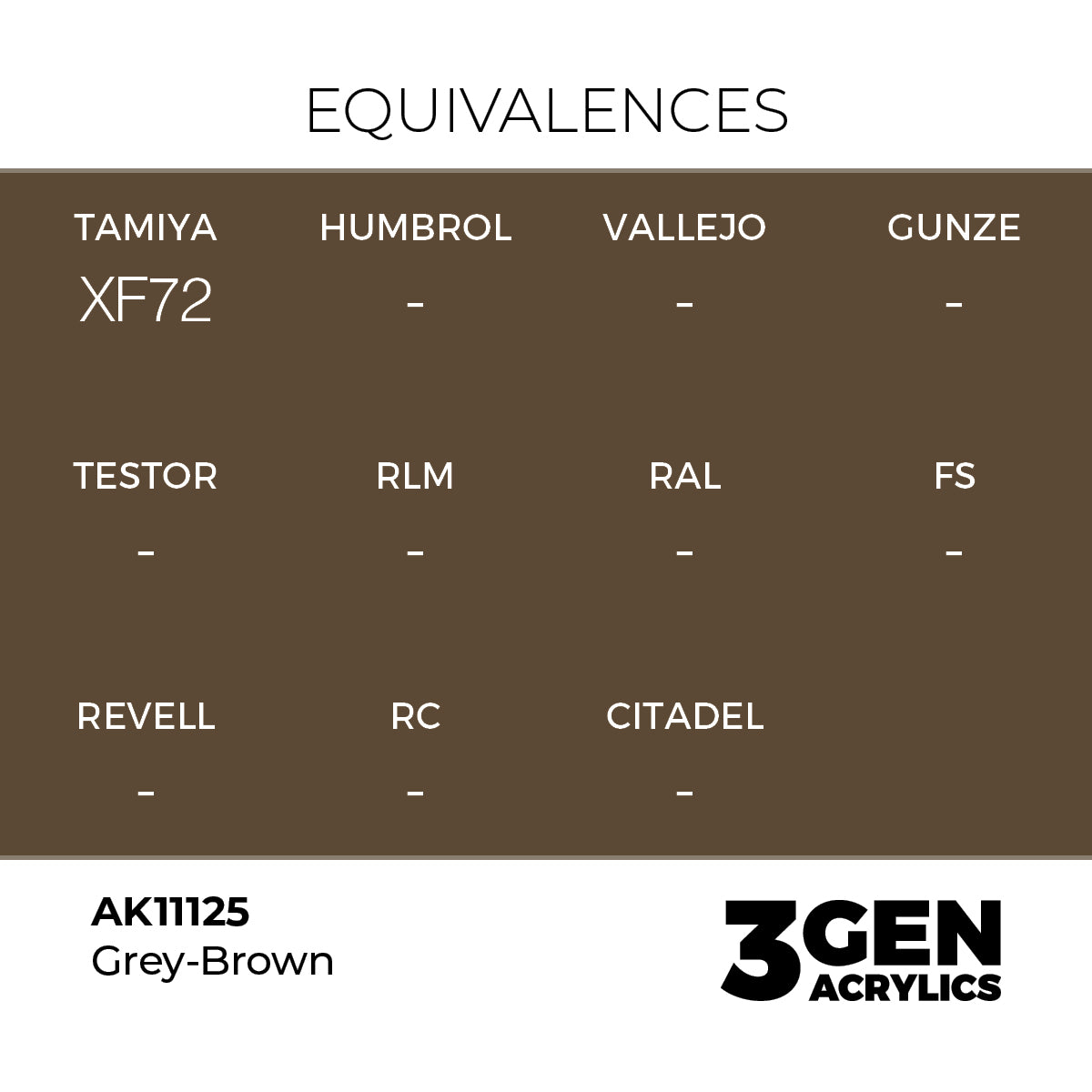 AK Interactive 3GEN Grey Brown 17ml
