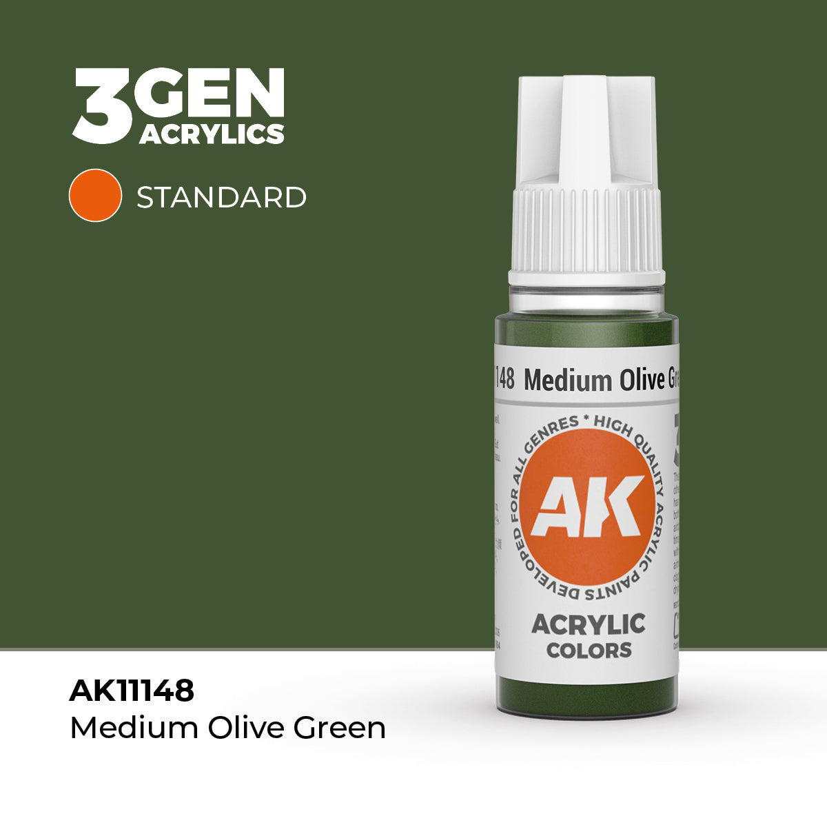 AK Interactive 3GEN Medium Olive Green 17ml