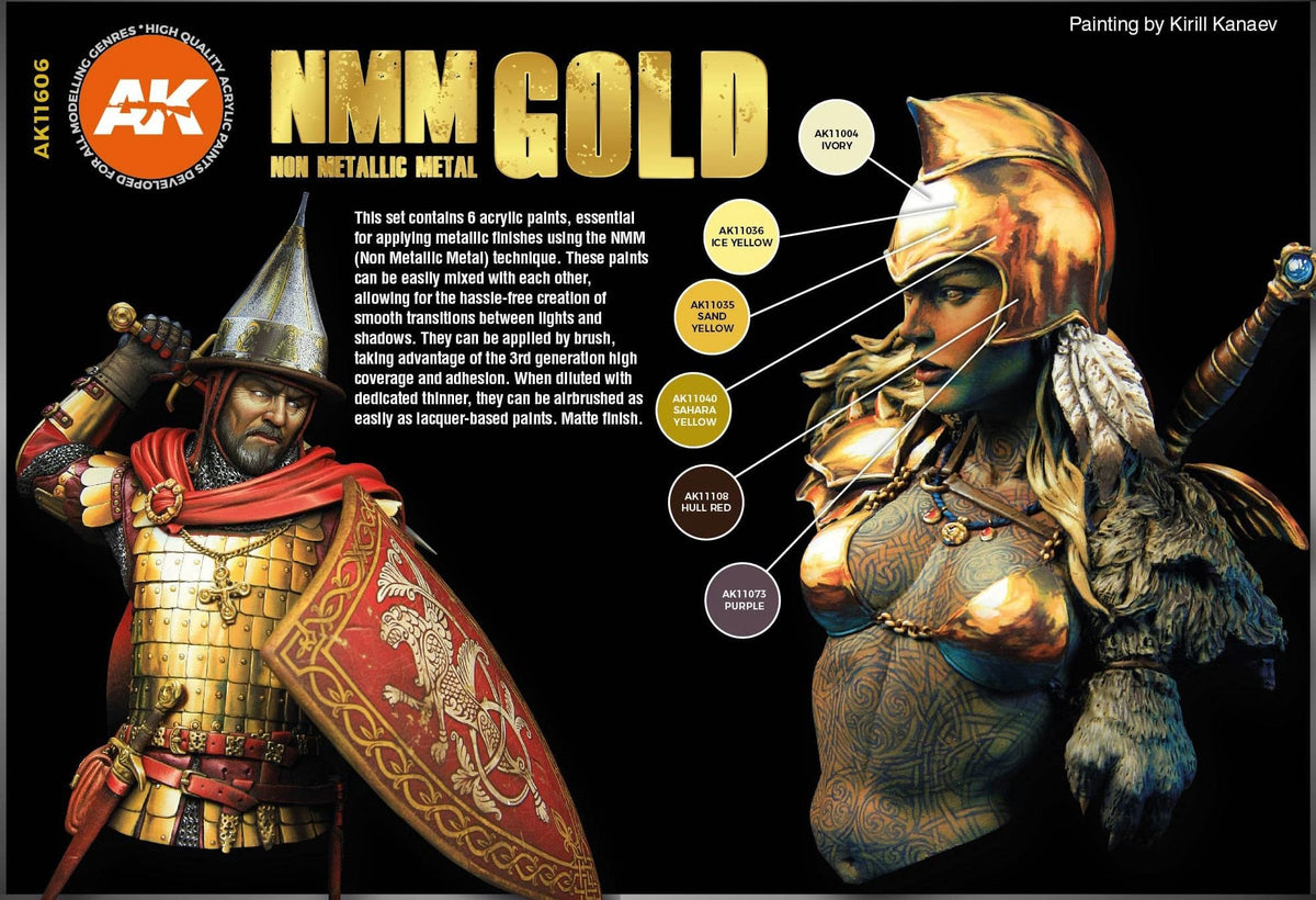 AK Interactive 3GEN Non Metallic Metal Gold
