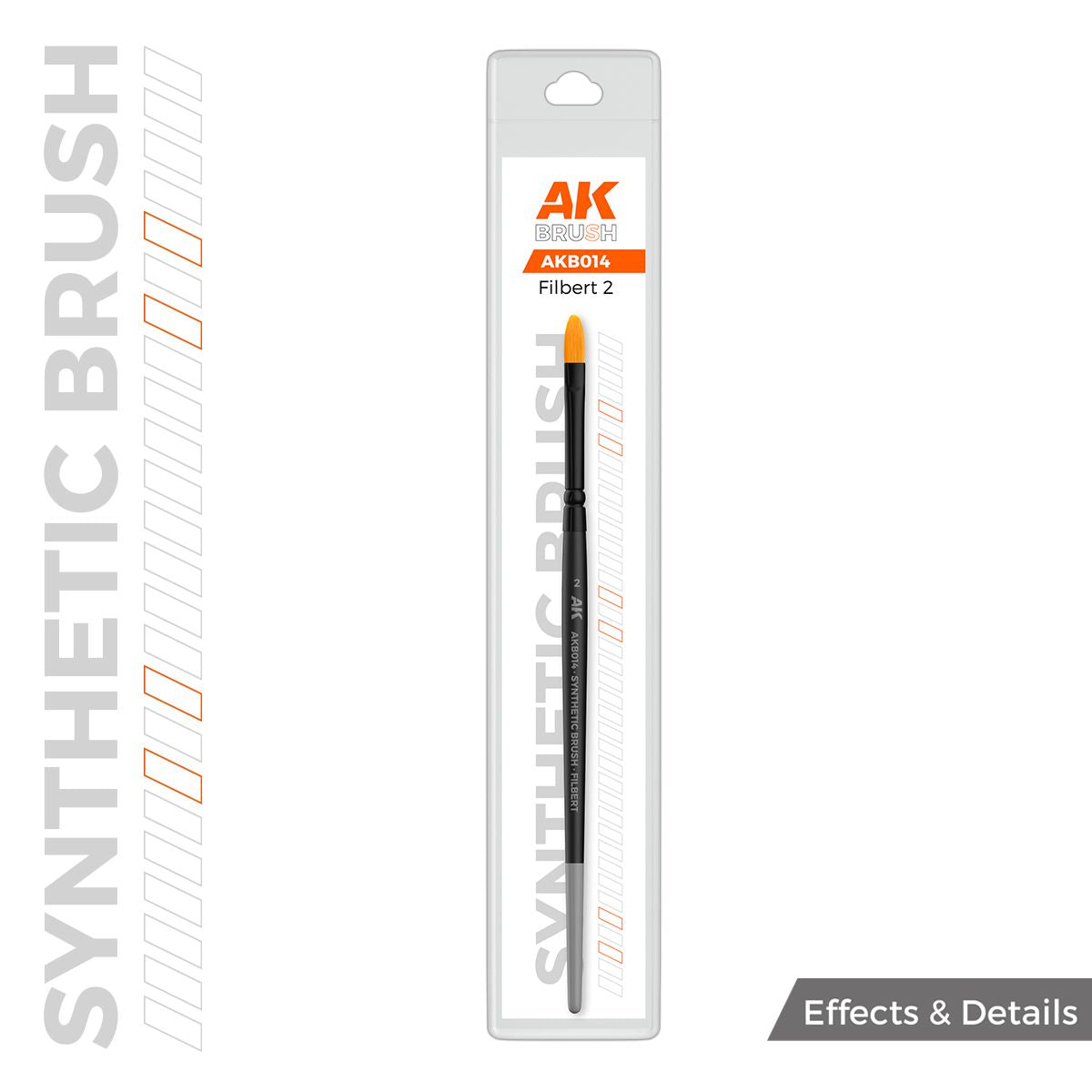 AK Interactive AK SYNTHETIC BRUSH - FILBERT 2