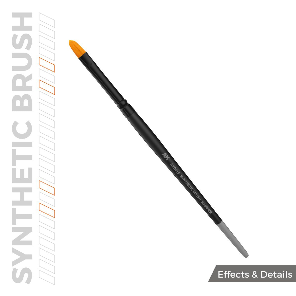 AK Interactive AK SYNTHETIC BRUSH - HAMMER
