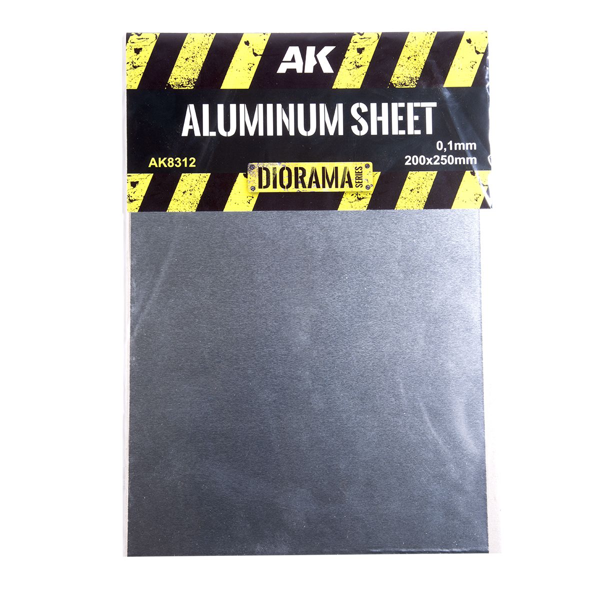 AK Interactive Dioramas ALUMINIUM SHEET 100UM 200x250mm