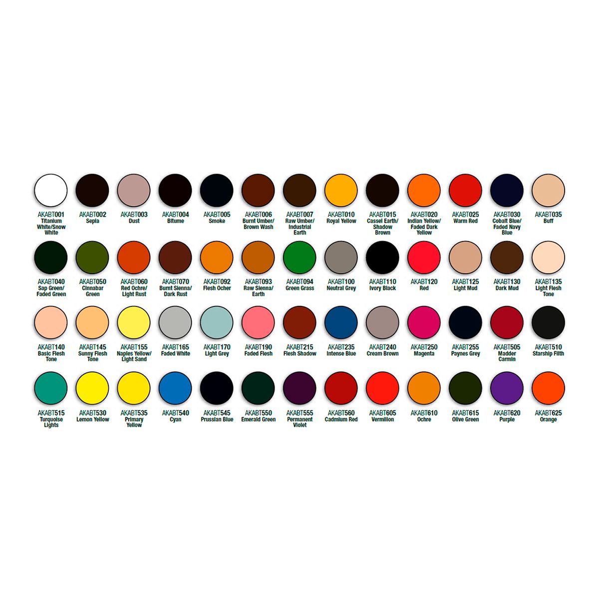 AK Interactive Oil Paints SPECIAL BOX FULL RANGE ABT 502 OILS (52 COLORS X 20 ML)