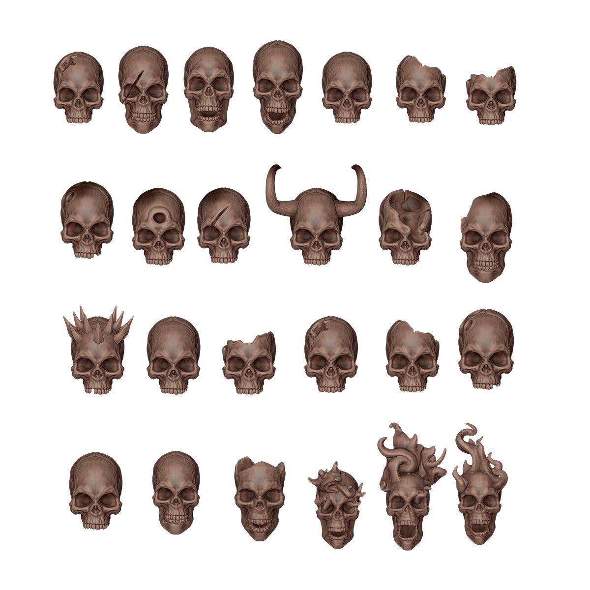 AK Interactive WARGAME SCENERY SKULLS