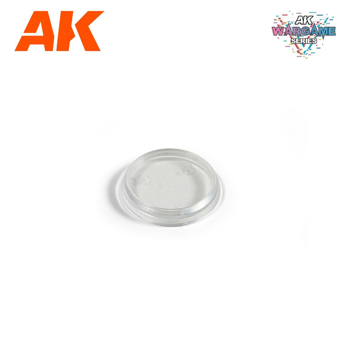 AK Interactive Wargame Plastic Bases CLEAR HOLLOW BASE 32mm - 10 units