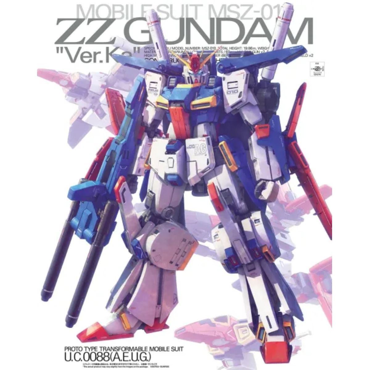 Bandai MG MSZ-010 ZZ Gundam (Ver. Ka) Mobile Suit Gundam ZZ (1/100)