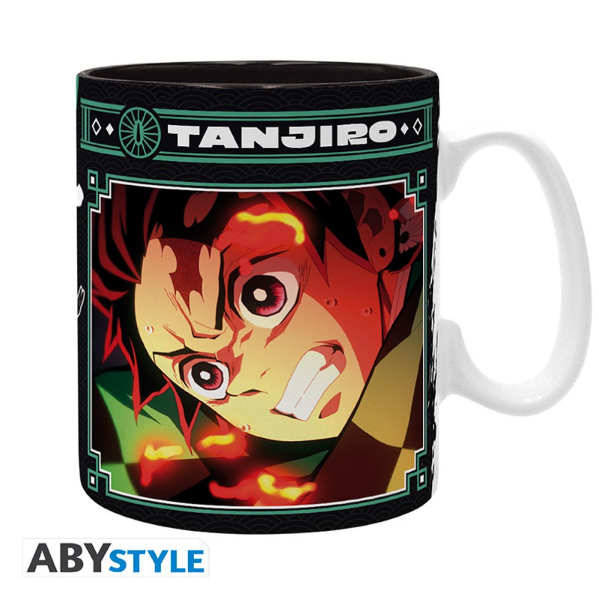 Demon Slayer Tasse 460ml Tanjiro Black & Green