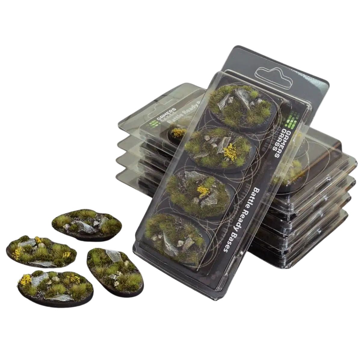 Gamers Grass Highland Bases, Oval 60mm (x4)