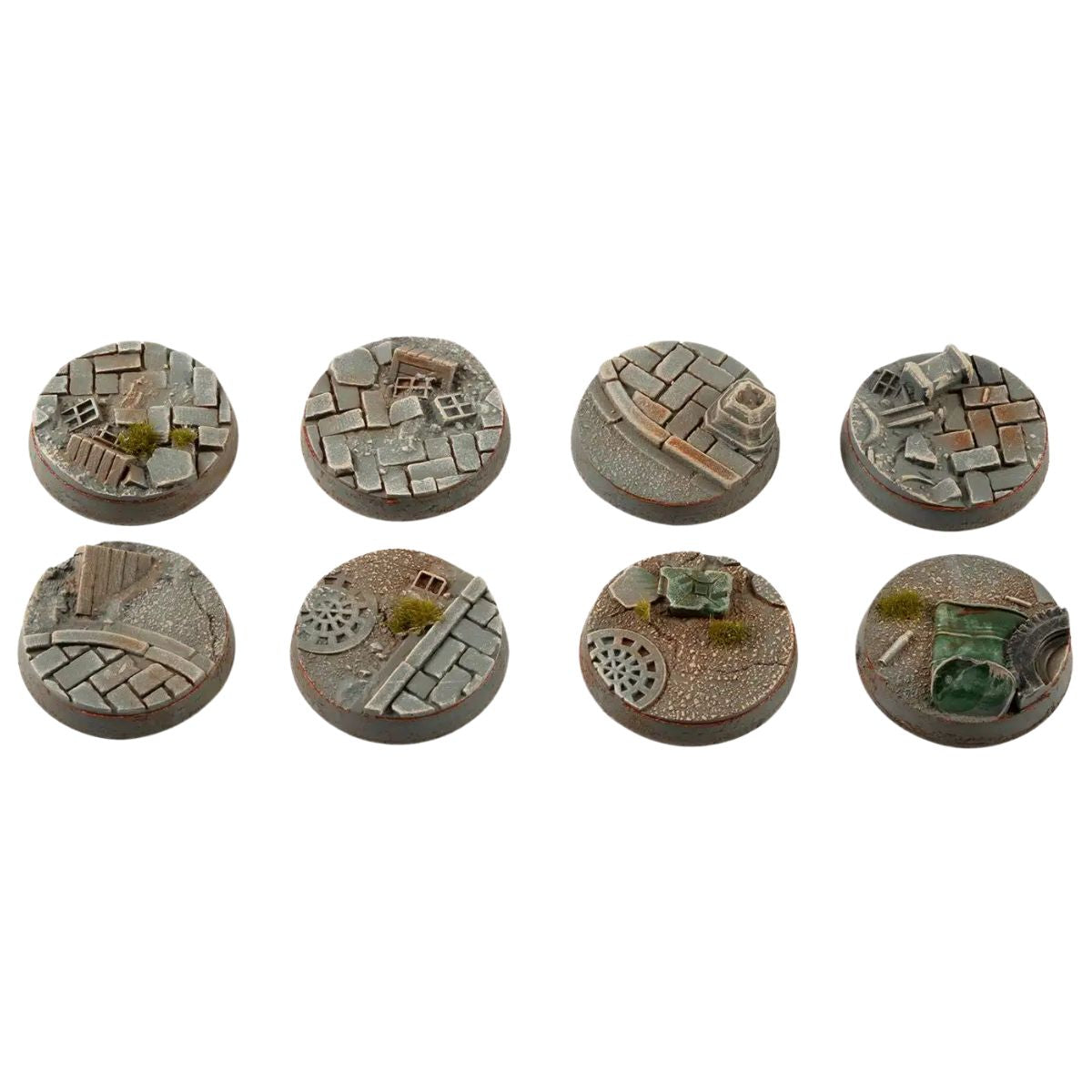 Gamers Grass Urban Warfare Bases, Round 28mm (x8)