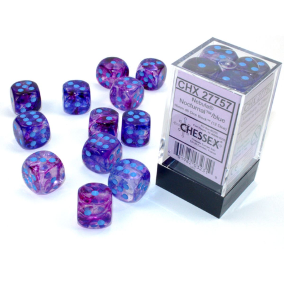 Chessex Nebula W6x12 Nocturnal/Blue Luminary