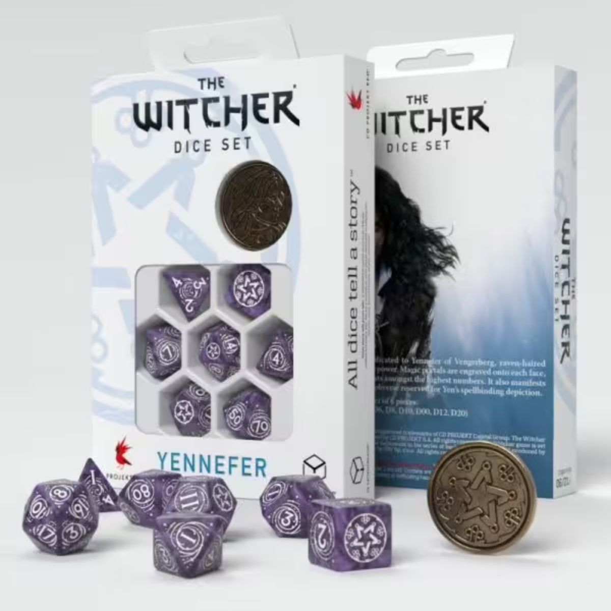 Q-Workshop The Witcher Dice Set Yennefer Lilac And Gooseberries