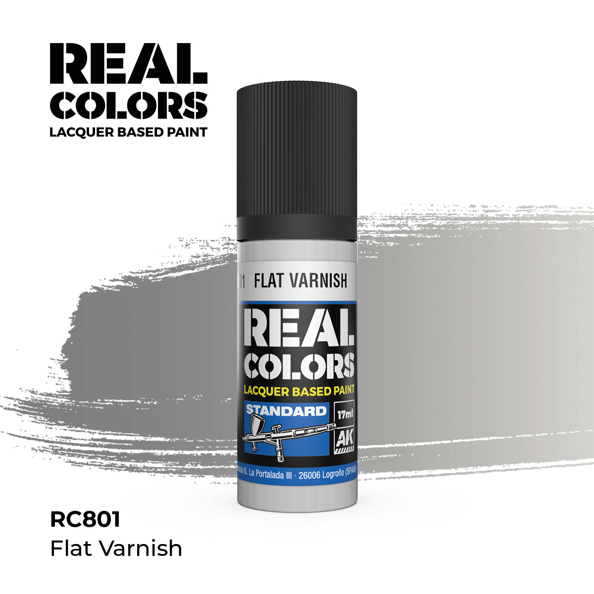 AK Interactive REAL COLORS Flat Varnish 17 ml.