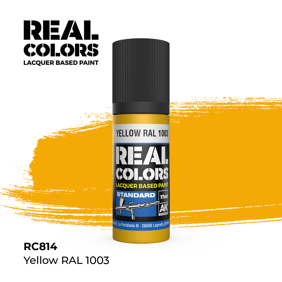 AK Interactive REAL COLORS Yellow Ral 1003 17 ml.