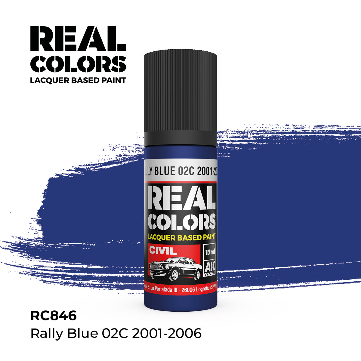 AK Interactive REAL COLORS Rally Blue 02C 2001-2006 17ml.
