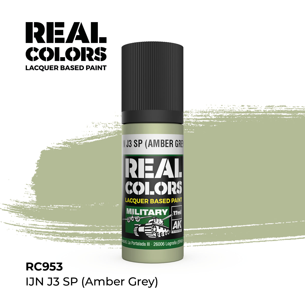 AK Interactive REAL COLORS Ijn J3 Sp (Amber Grey) 17 ml.