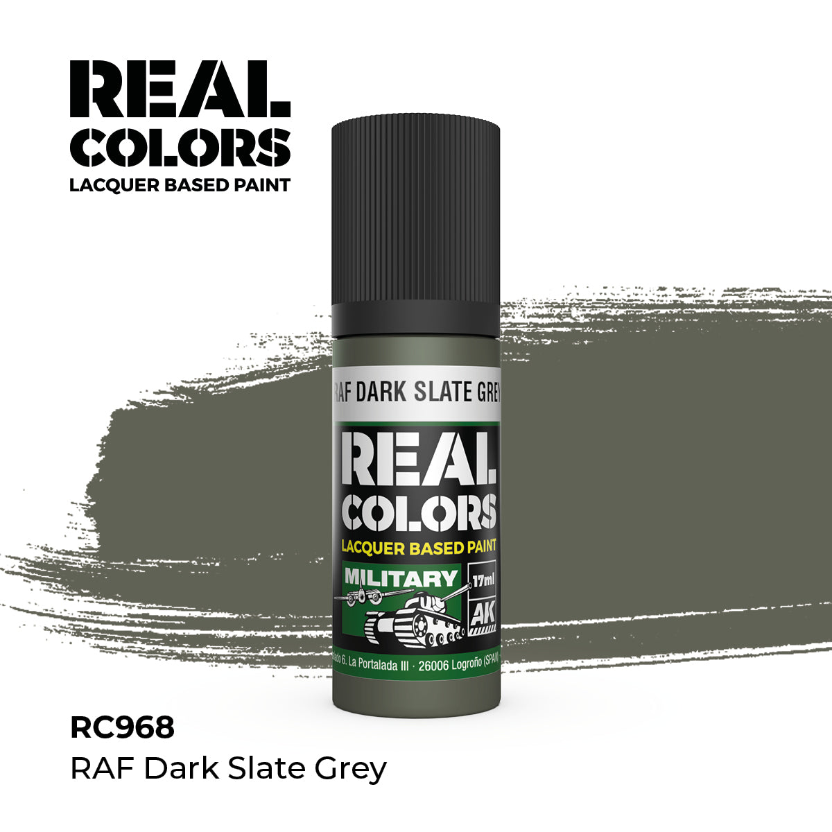 AK Interactive REAL COLORS Raf Dark Slate Grey 17 ml.