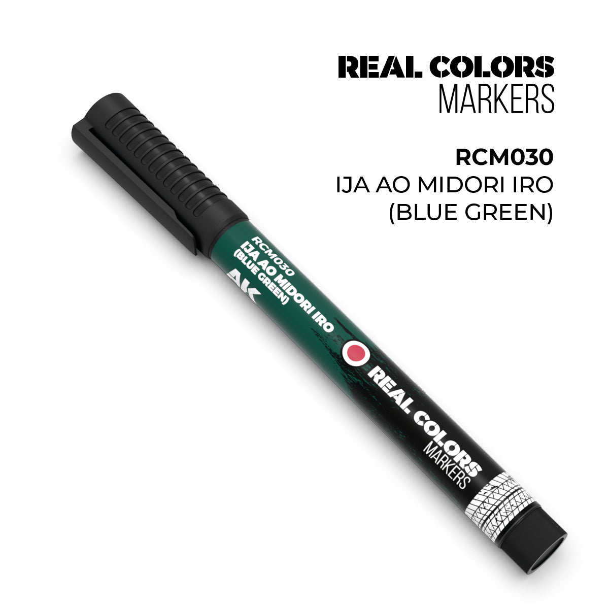 AK Interactive REAL COLORS MARKERS Ija Ao Midori Iro (Blue Green)