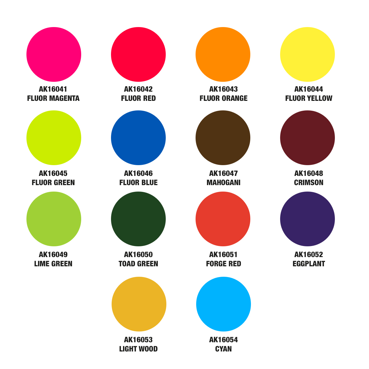 AK Interactive Special Box Full Range The Inks (28 Colors X 30 ml)