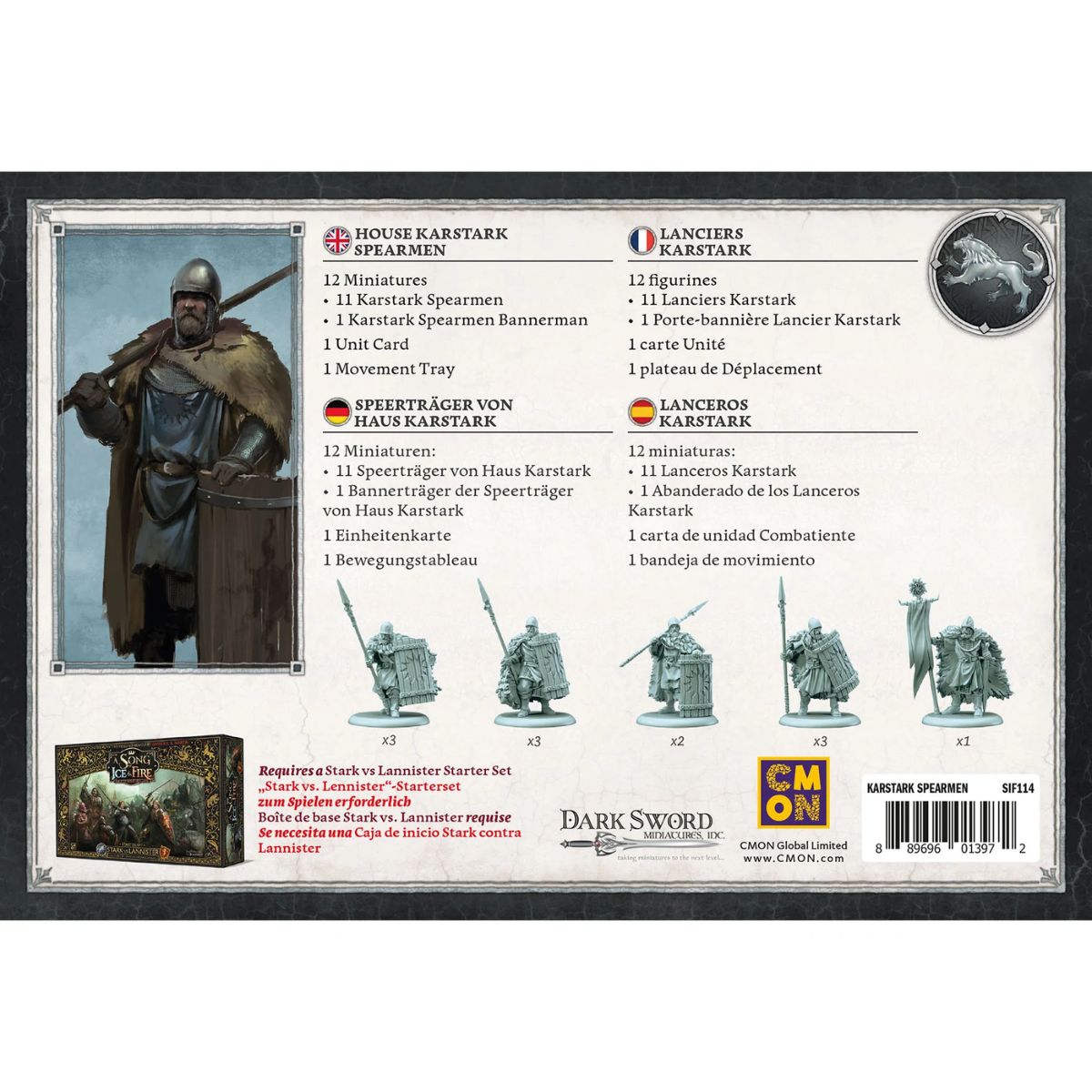 Song of Ice & Fire Karstark Spearmen