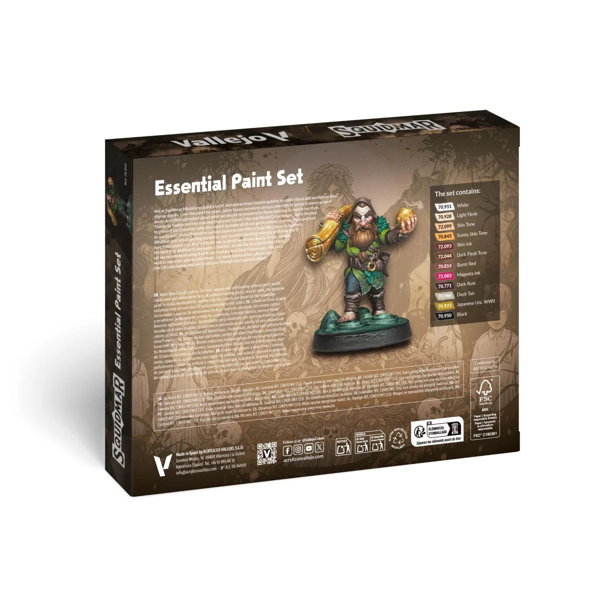 Vallejo Squidmar x Essential Paint Set
