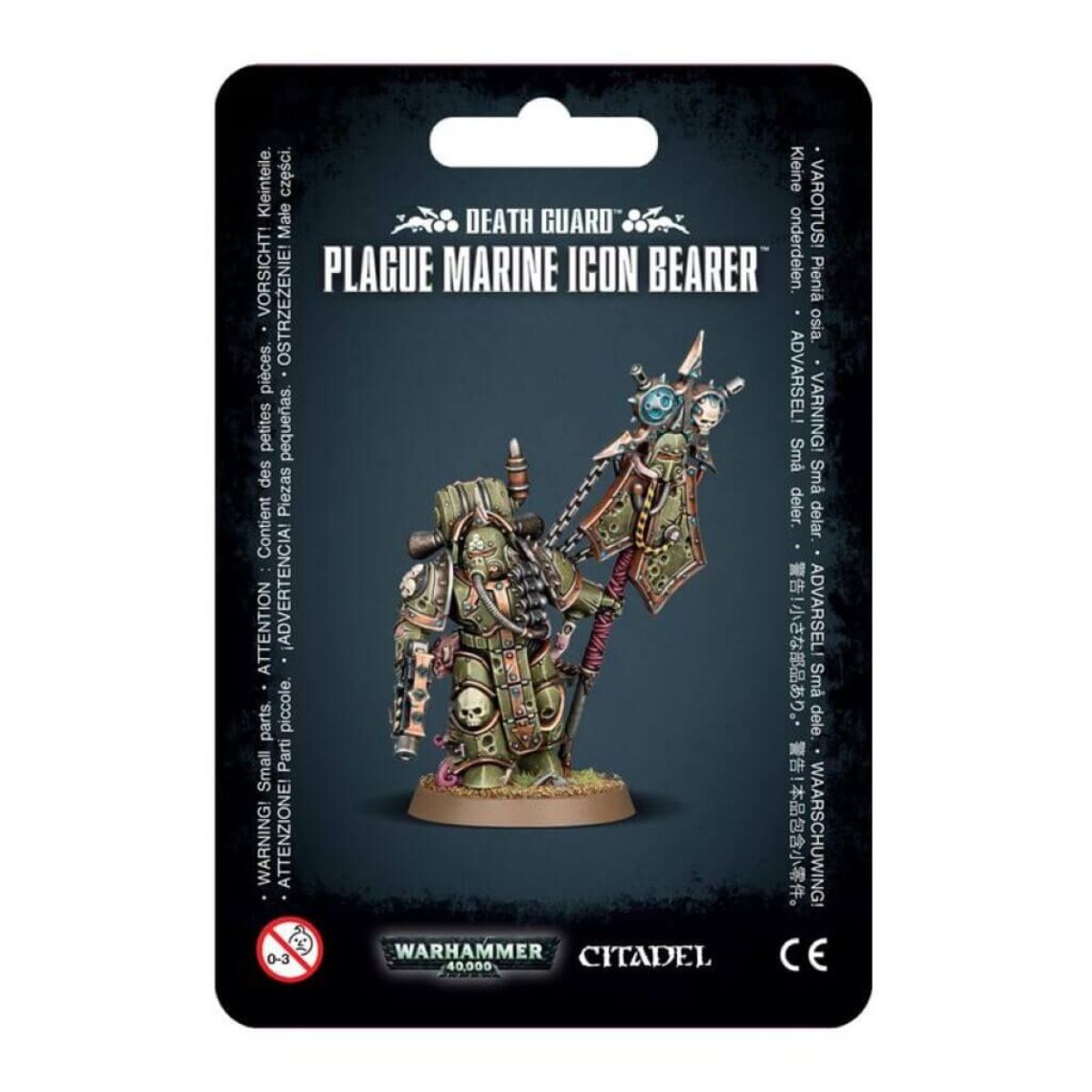Warhammer 40.000 Death Guard Plague Marine Icon Bearer