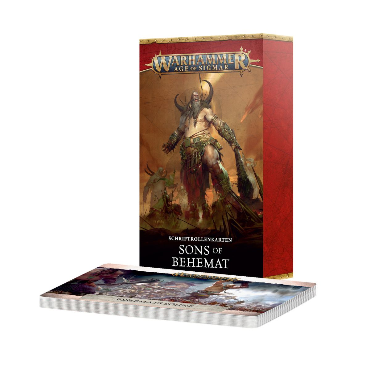 Warhammer Age of Sigmar Sons of Behemat Schriftrollenkarten Deutsch