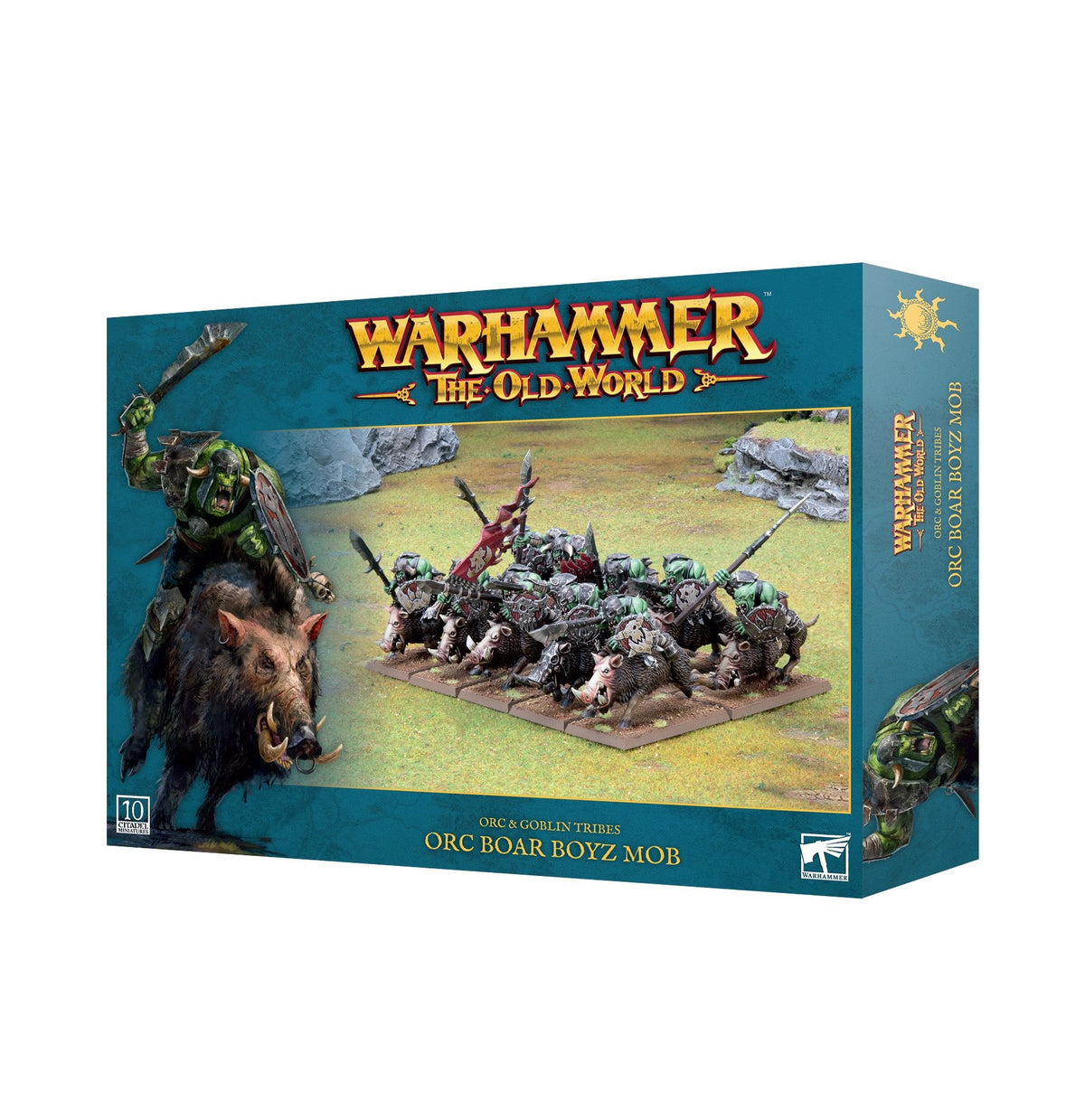 Warhammer The Old World Orc & Goblin Tribes Orc Boar Boyz Mob
