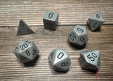 Chessex Polyhedral 7-Die Würfel-Set Borealis - Icicle/Hellblau