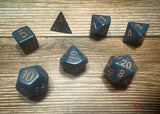 Chessex Polyhedral 7-Die Würfel-Set Borealis - Icicle/Hellblau