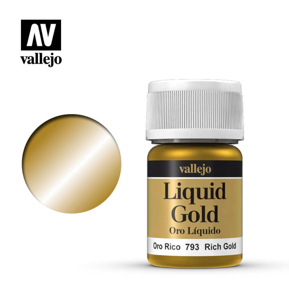 Vallejo Liquid Metal Rich Gold (35 ml)