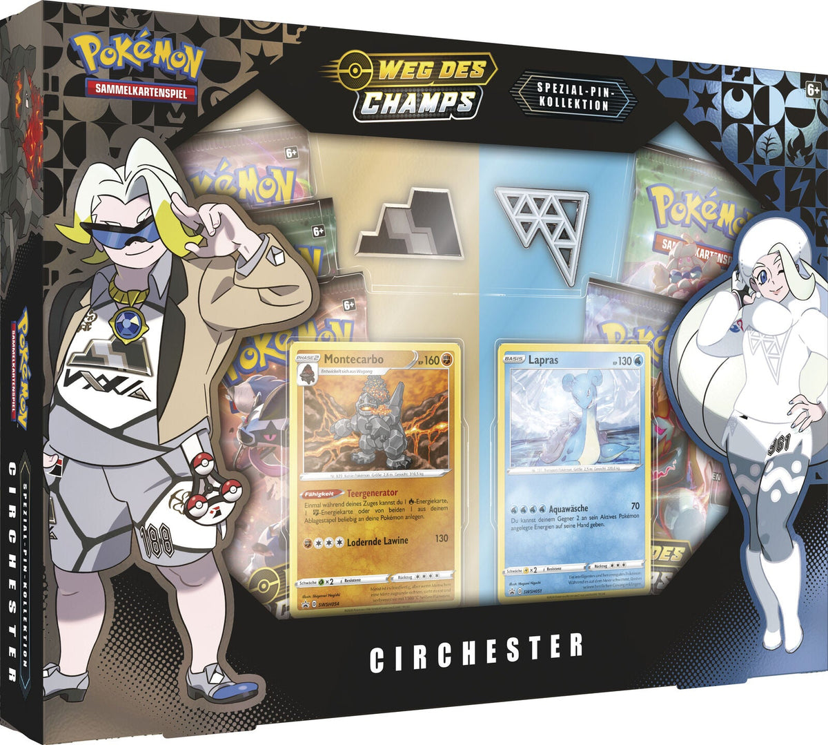 Pokémon SWSH3.5 Weg des Champs - Spezial Pin Collection Circhester-Arena