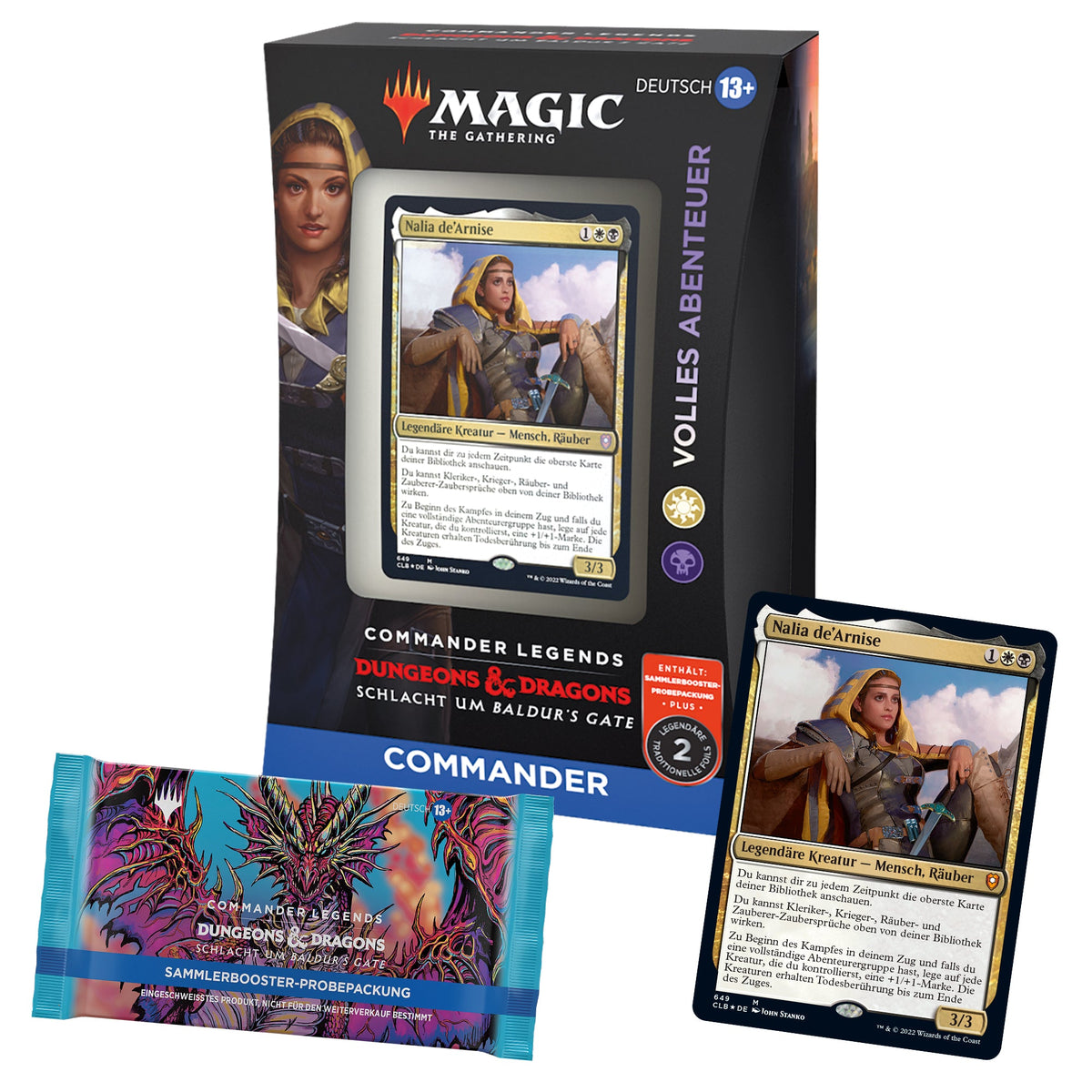 Commander Legends: Schlacht um Baldur's Gate - Commander Deck - Volles Abenteuer - deutsch