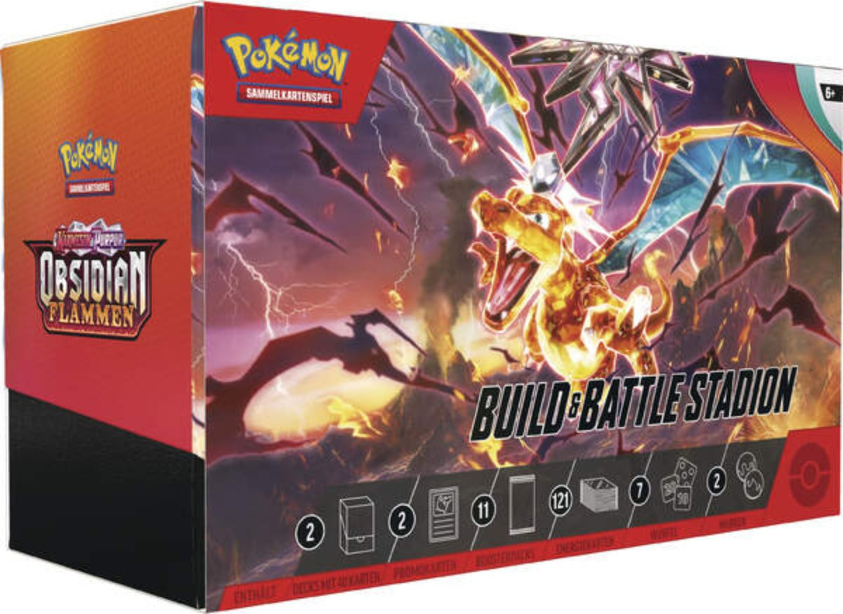 Pokémon Karmesin & Purpur Obsidianflammen - Build & Battle Stadium - deutsch