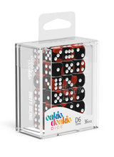 Oakie Doakie Dice W6 Würfel 12 mm Glow in the Dark - Lava (36)