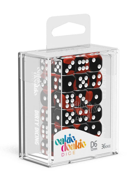 Oakie Doakie Dice W6 Würfel 12 mm Glow in the Dark - Lava (36)