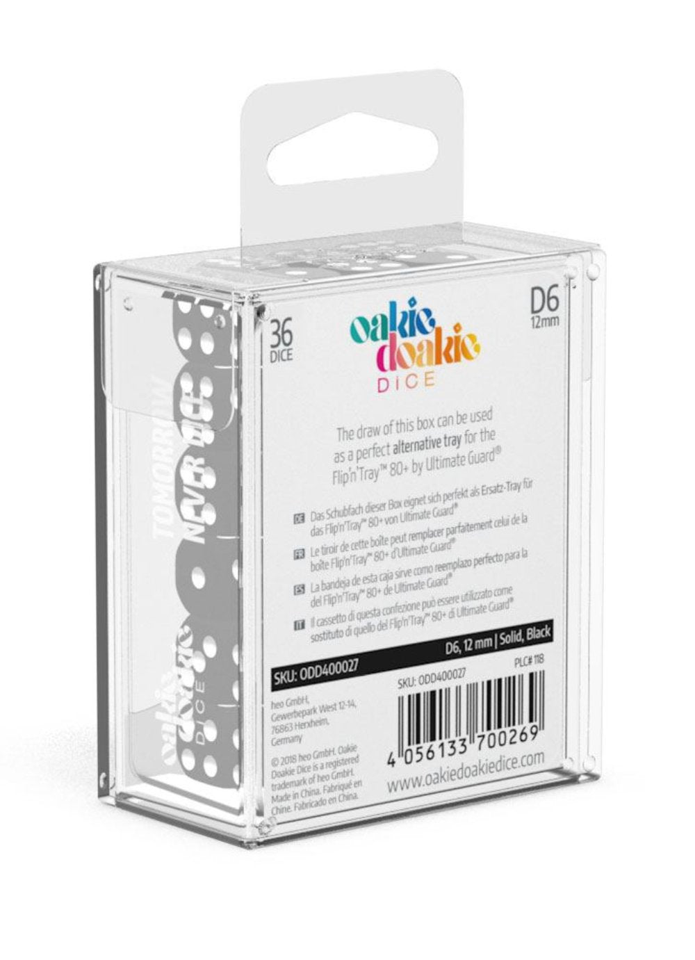 Oakie Doakie Dice W6 Würfel 12 mm Glow in the Dark - Lava (36)