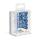 Oakie Doakie Dice W6 Würfel 12 mm Marble - Blau (36)