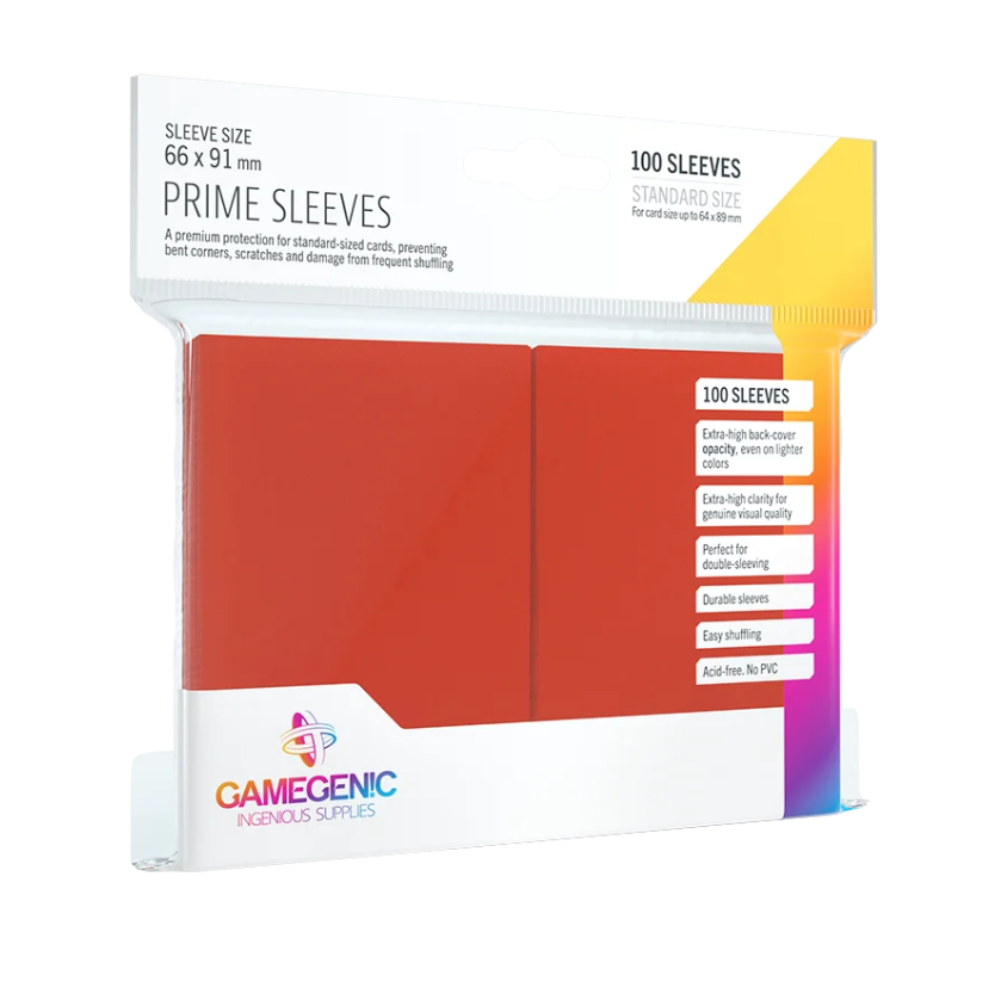 Gamegenic - Prime Sleeves Standard Size (100) Rot