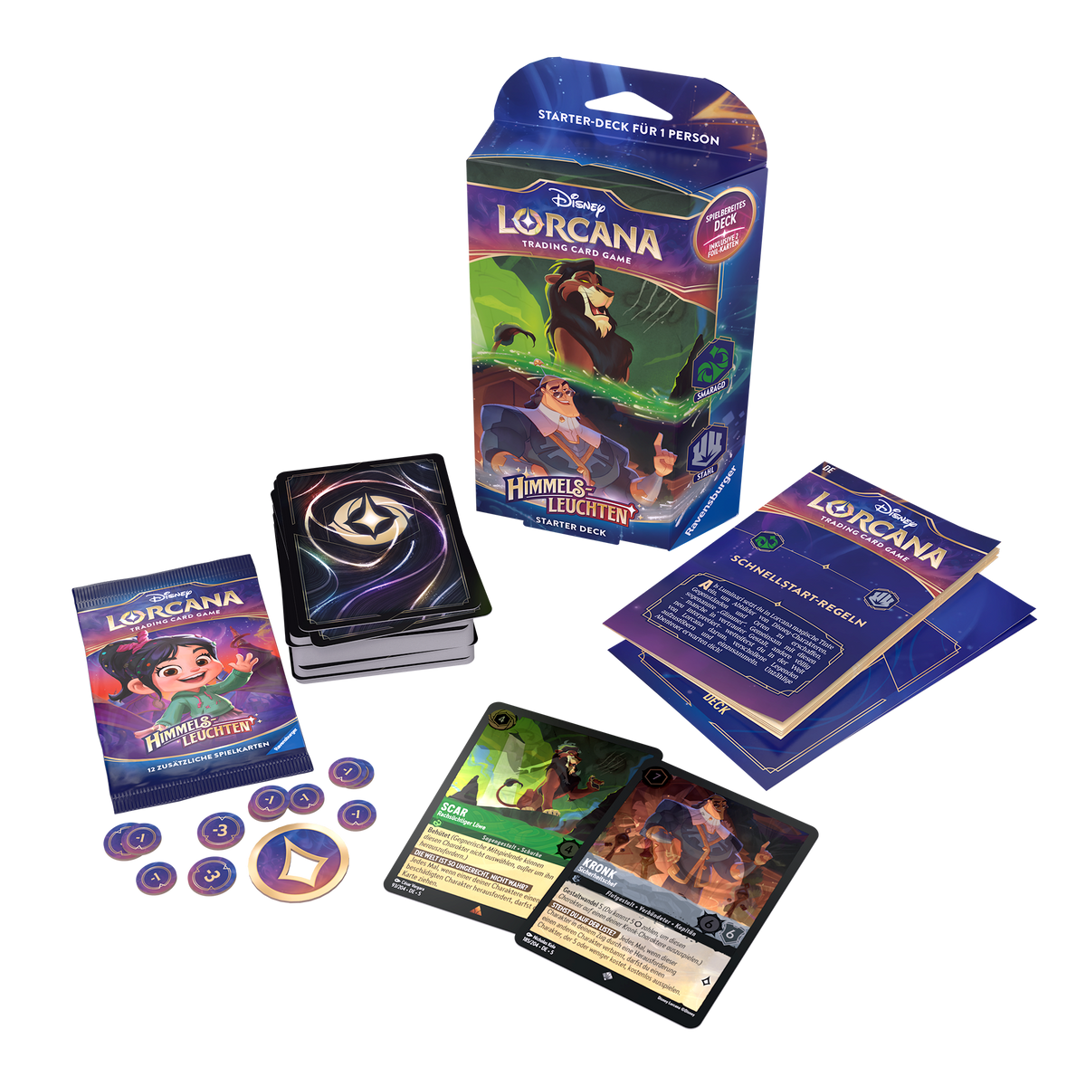 Disney Lorcana - Himmelsleuchten Starter Deck - Scar und Kronk - DE