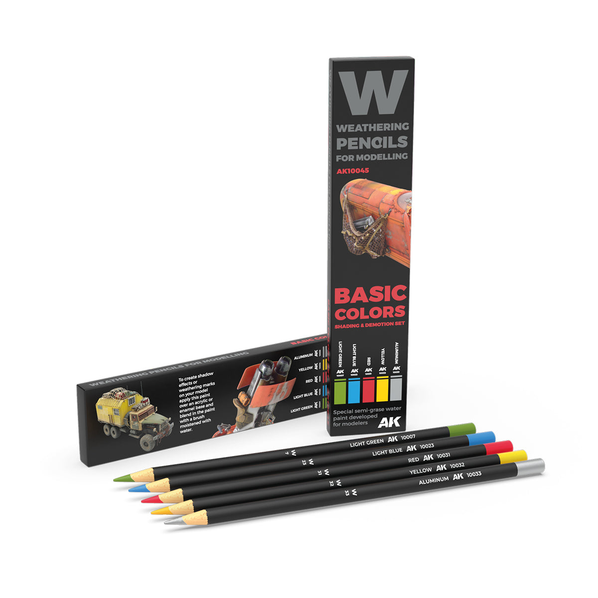 AK Interactive Weathering Pencil Set Basics