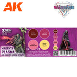 AK Interactive Wargame Color Set. Magenta Plasma And Glowing Effect