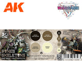 AK Interactive Wargame Color Set. Bones And Skeletons.