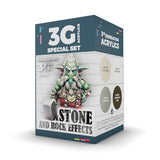 AK Interactive Wargame Color Set Stone And Rock Effects