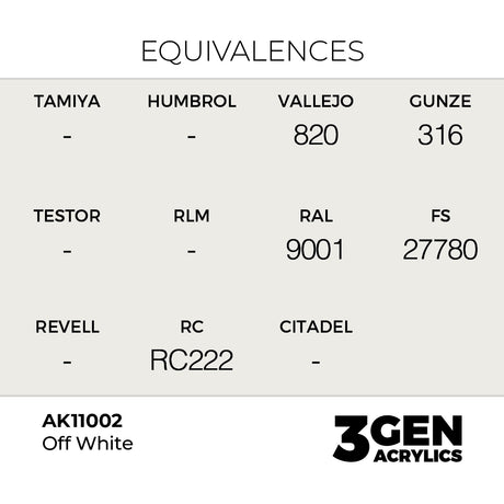 AK Interactive 3GEN Offwhite 17ml