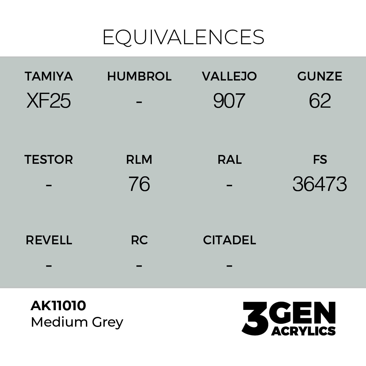 AK Interactive 3GEN Medium Grey 17ml